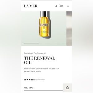 La Mer the renewing oil